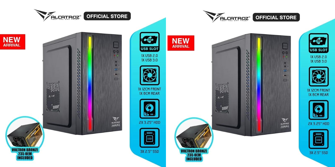 Review Alcatroz Azzura Millenia PRO, Casing PC M-ATX yang Bisa Jadi Pilihan Gamer, Lengkap dengan PSU